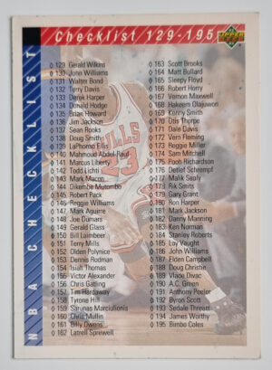 1992-93 Upper Deck International French #255 Michael Jordan/Checklist 129-255