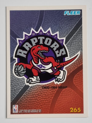 1994-95 Fleer European #265 Toronto Raptors
