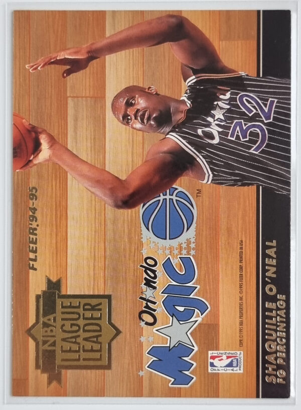 1994-95 Fleer European League Leaders #3 Shaquille O'Neal/David Robinson