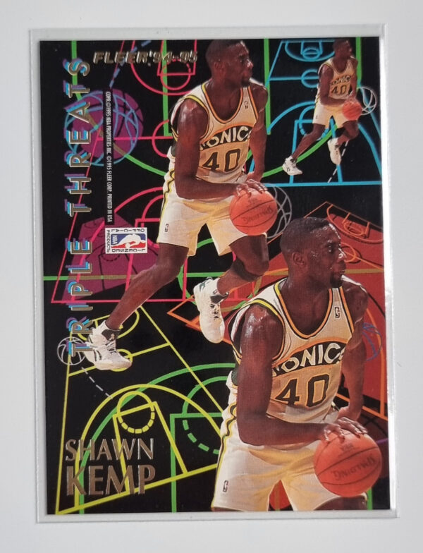 1994-95 Fleer European Triple Threats #3 Shawn Kemp/David Robinson