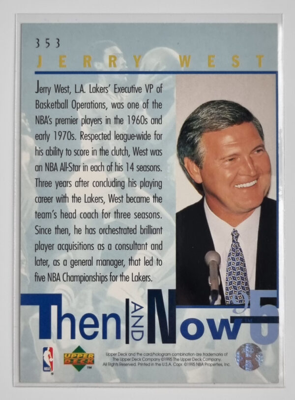 1994-95 Upper Deck #353 Jerry West TN – Image 2