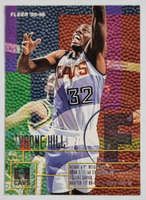 1995-96 Fleer European #28 Tyrone Hill
