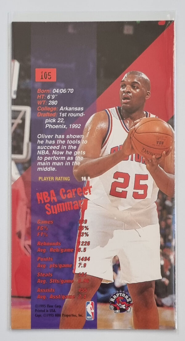 1995-96 Jam Session #105 Oliver Miller – Image 2