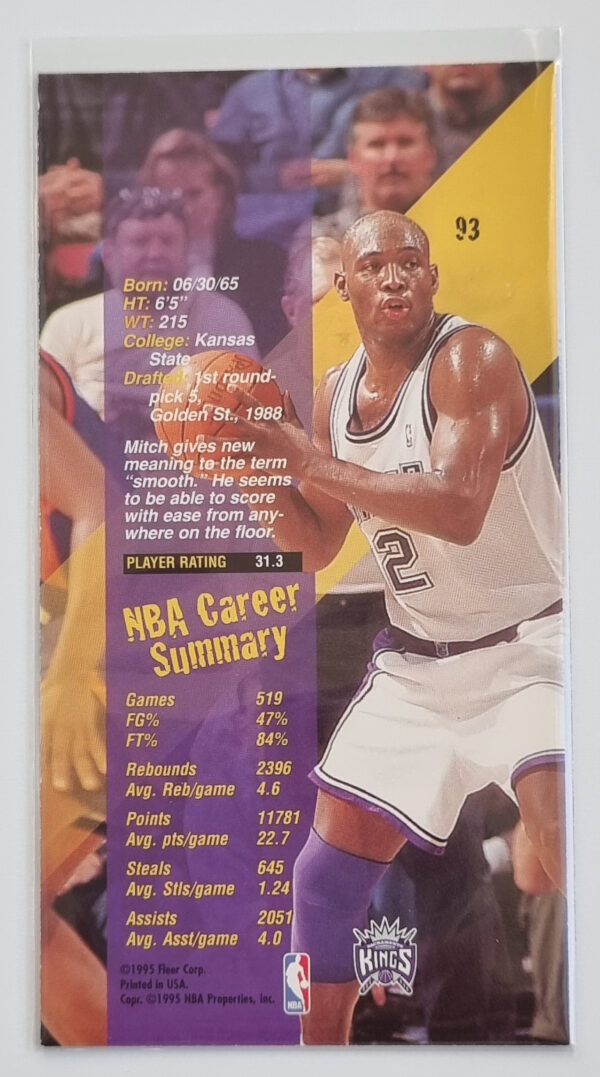 1995-96 Jam Session #93 Mitch Richmond – Image 2