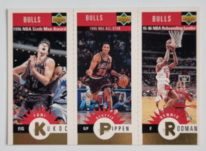 1996-97 Collector's Choice Chicago Bulls #B2 Toni Kukoc/Scottie Pippen/Dennis Rodman