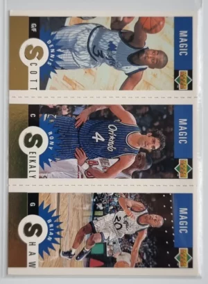 1996-97 Collector's Choice Orlando Magic Team Set #O2 Dennis Scott/Rony Seikaly/Brian Shaw