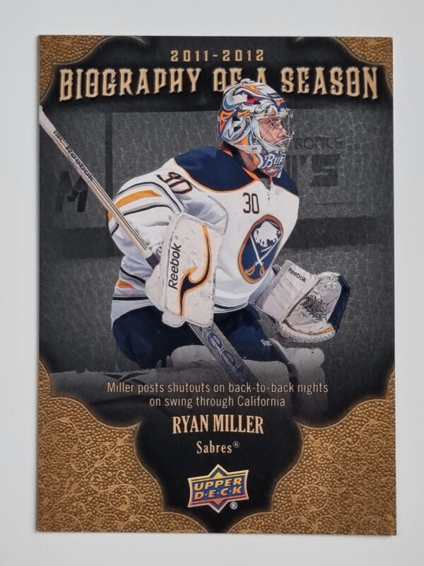 2011-12 Upper Deck Biography of A Season #BOS27 Ryan Miller