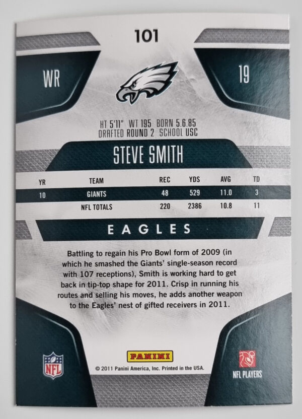2011 Certified #101 Steve Smith USC – Image 2