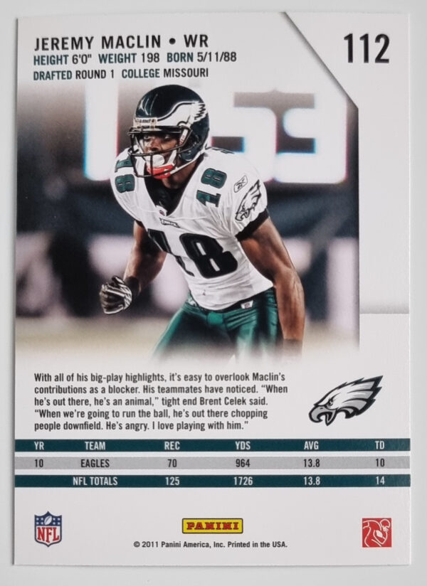 2011 Rookies and Stars #112 Jeremy Maclin – Image 2