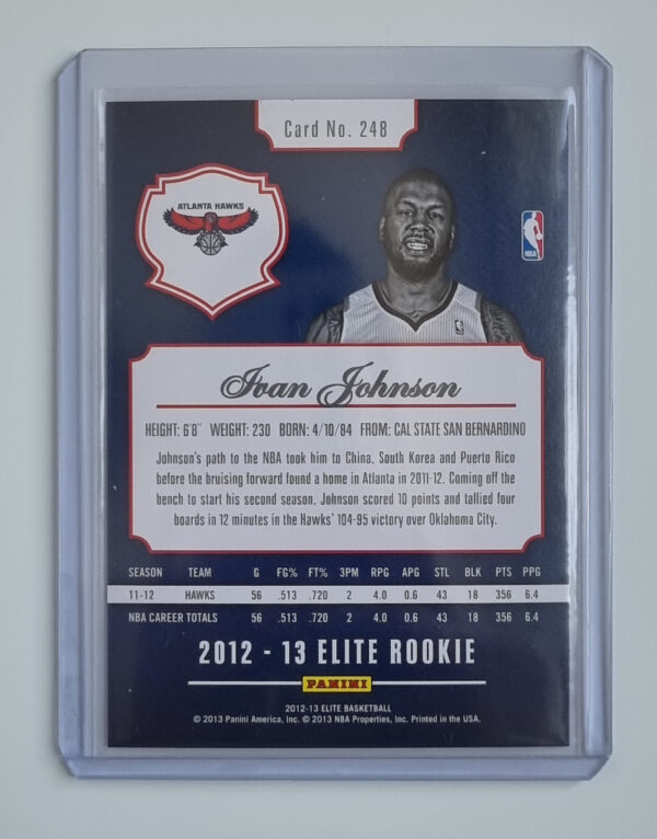 2012-13 Elite #248 Ivan Johnson RC – Image 2