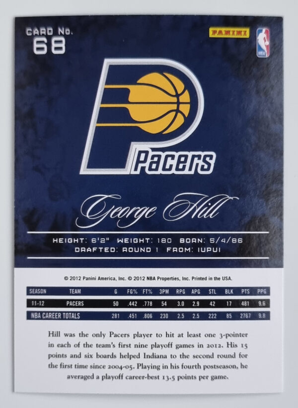 2012-13 Prestige #68 George Hill – Image 2