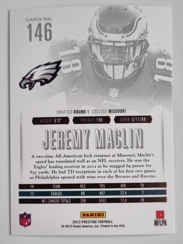 2013 Prestige #146 Jeremy Maclin – Image 2