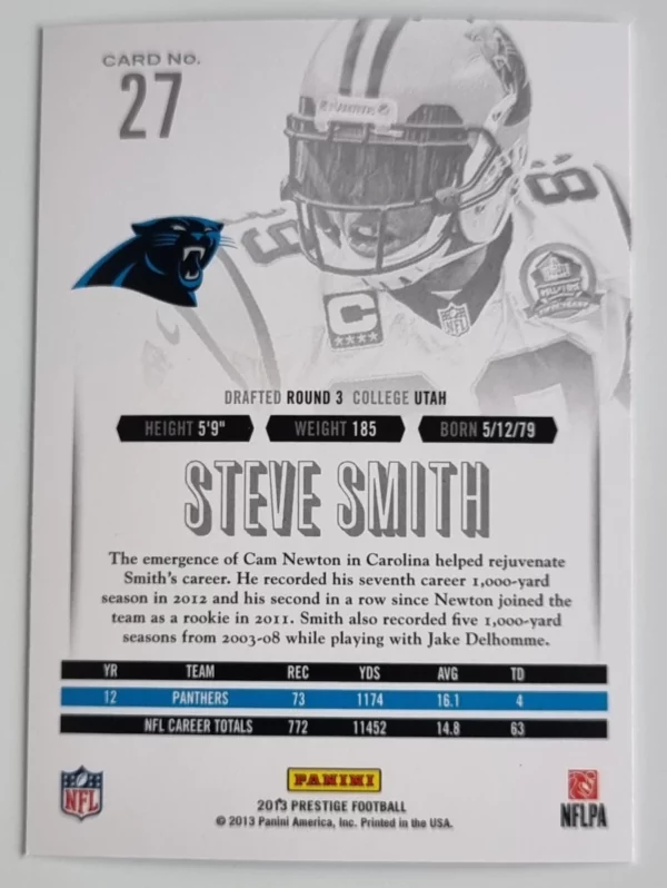 2013 Prestige #27 Steve Smith – Image 2