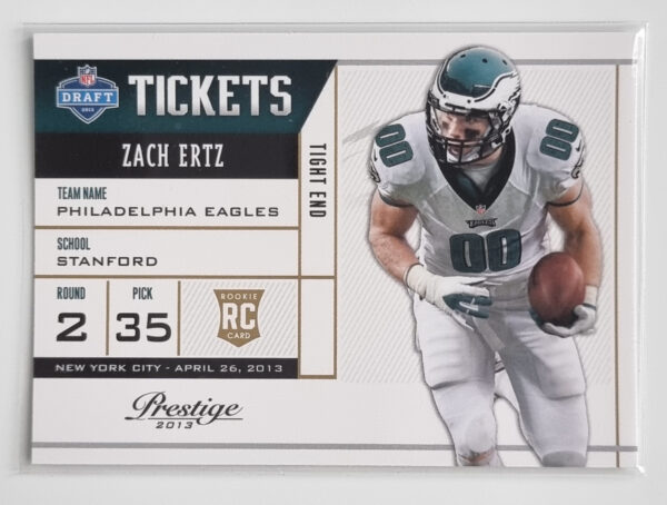 2013 Prestige NFL Draft Tickets #16 Zach Ertz