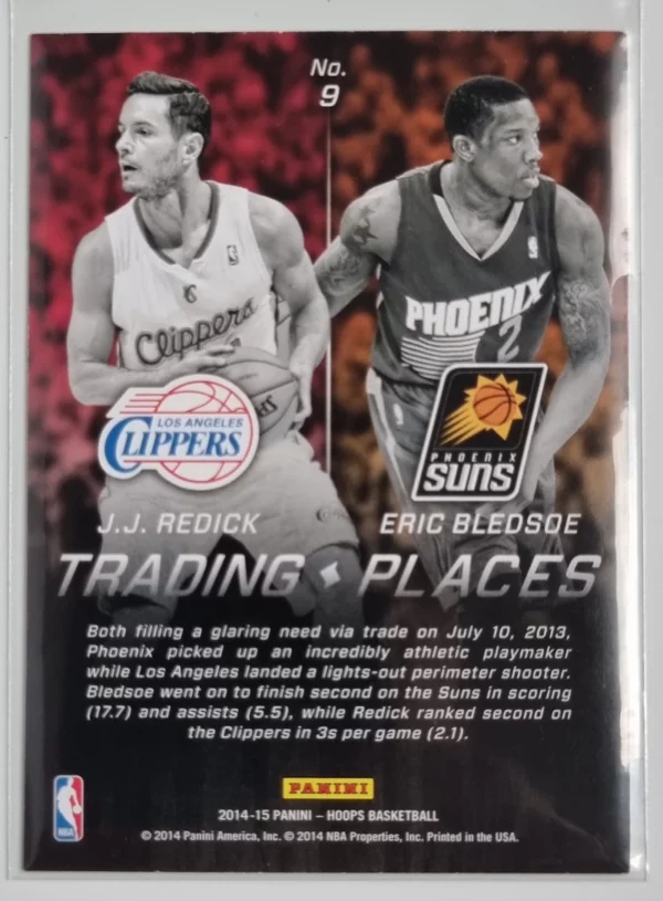 2014-15 Hoops Trading Places #9 J.J. Redick/Eric Bledsoe – Image 2