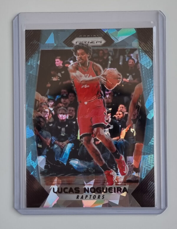 2017-18 Panini Prizm Prizms Blue Ice #39 Lucas Nogueira