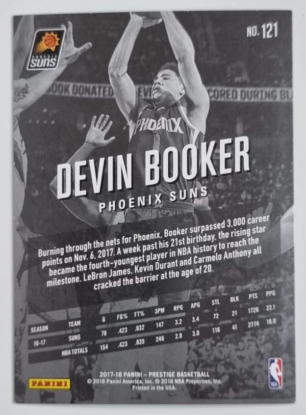 2017-18 Prestige #121 Devin Booker – Image 2