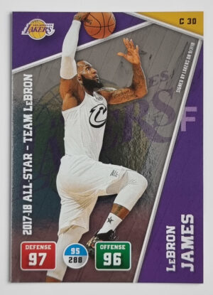 2018-19 Adrenalyn XL #C30 LeBron James METAL/17-'18 All-Star