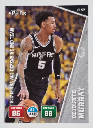 2018-19 Adrenalyn XL #C57 Dejounte Murray/17-'18 NBA All-Def 2nd Team