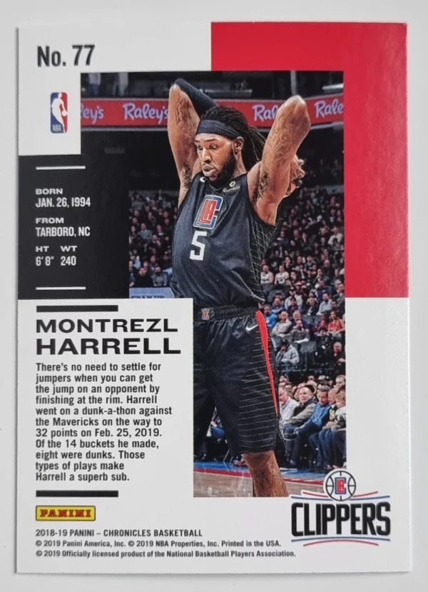 2018-19 Panini Chronicles #77 Montrezl Harrell – Image 2