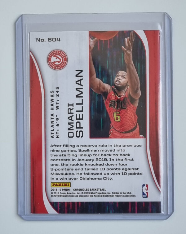 2018-19 Panini Chronicles Red #604 Omari Spellman/Rookies and Stars – Image 2
