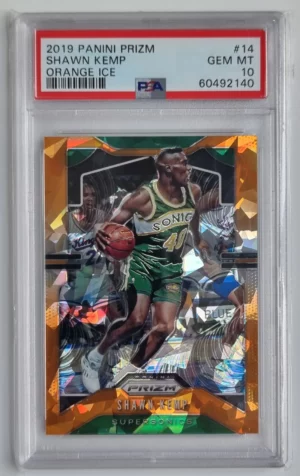2019-20 Panini Prizm Prizms Orange Ice #14 Shawn Kemp