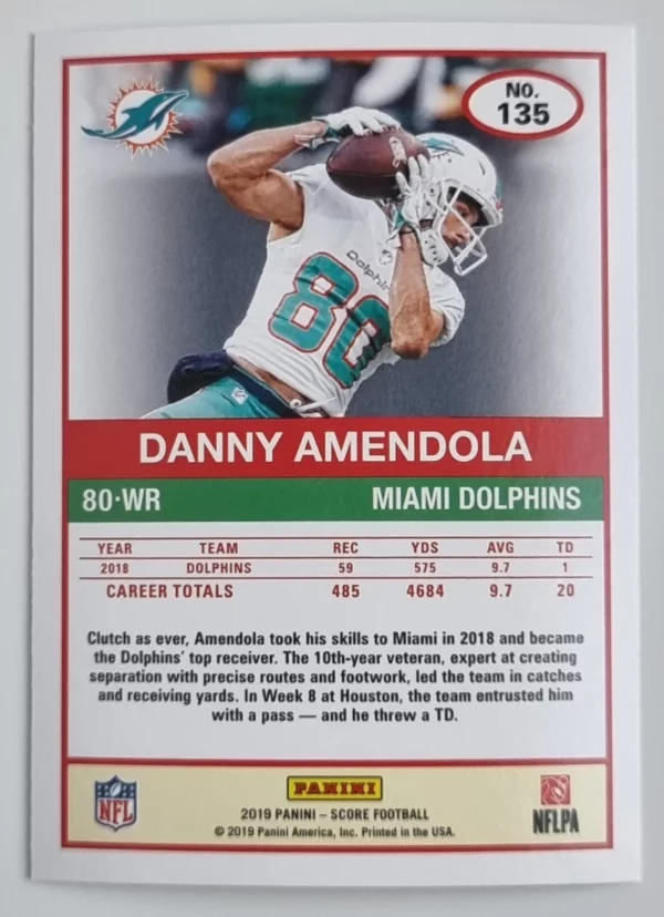 2019 Score #135 Danny Amendola – Image 2