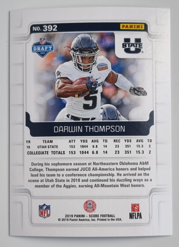 2019 Score #392 Darwin Thompson RC – Image 2