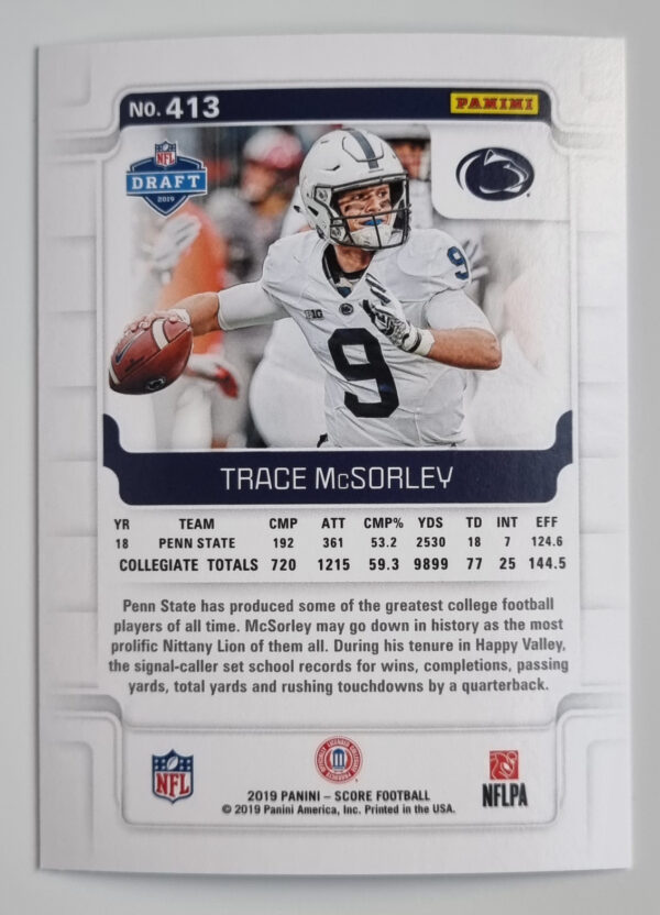 2019 Score #413 Trace McSorley RC – Image 2