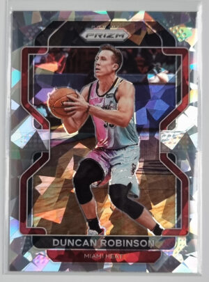 2021-22 Panini Prizm Prizms Ice #81 Duncan Robinson