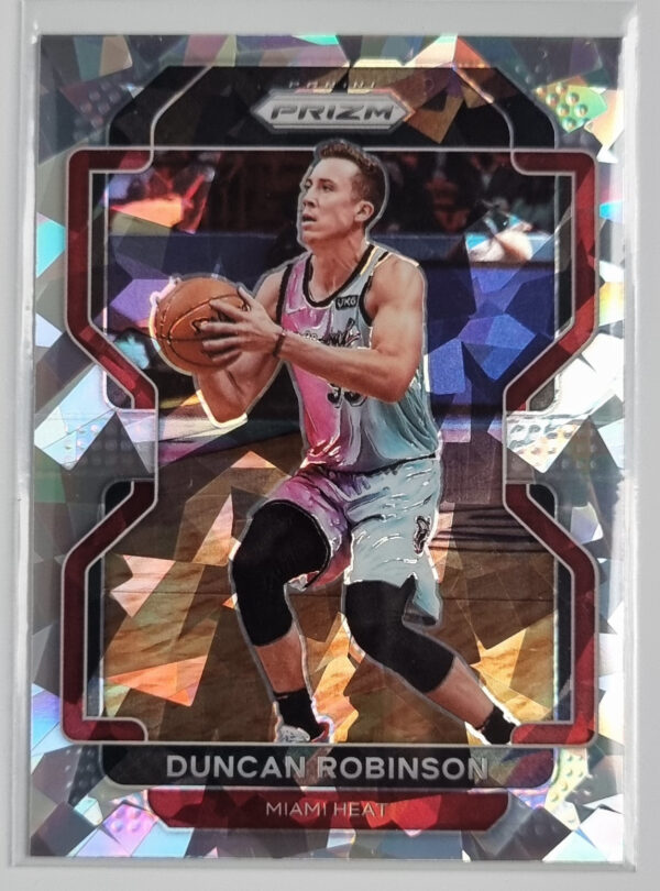 2021-22 Panini Prizm Prizms Ice #81 Duncan Robinson