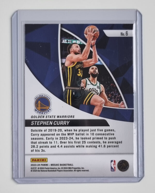 2023-24 Panini Mosaic Elevate #6 Stephen Curry – Image 2
