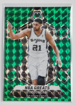 2023-24 Panini Mosaic Mosaic Green #291 Tim Duncan/NBA Greats
