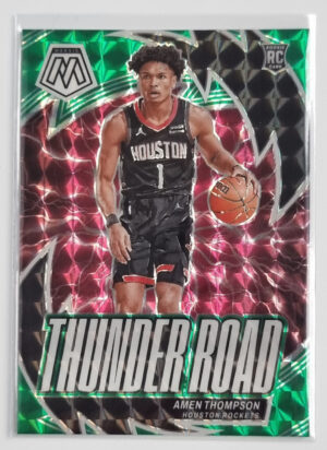 2023-24 Panini Mosaic Thunder Road Mosaic Green #12 Amen Thompson