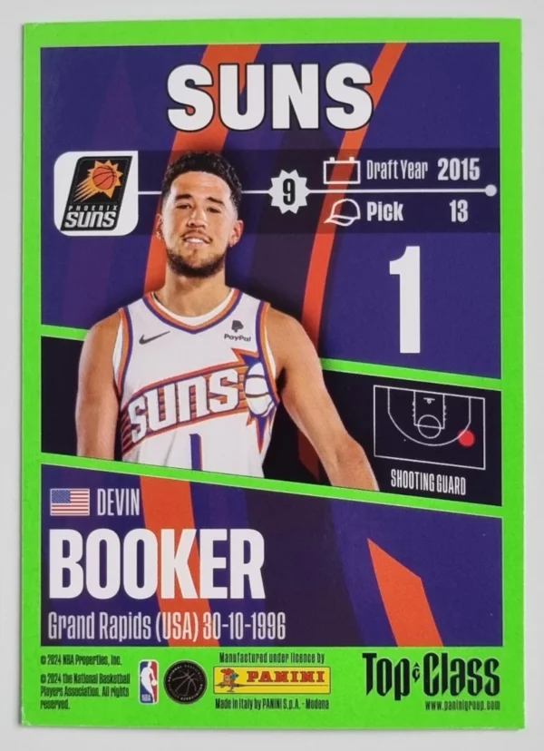 2023-24 Panini Top Class #113 Devin Booker – Image 2