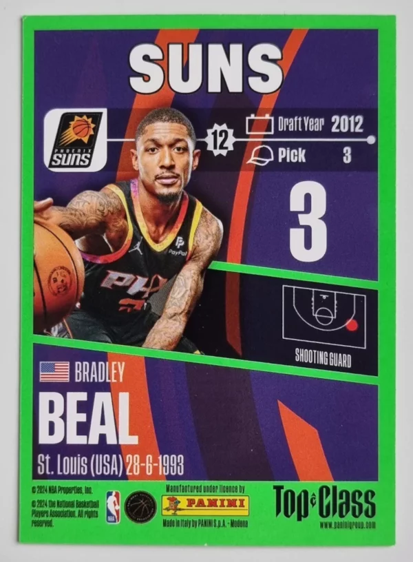 2023-24 Panini Top Class #114 Bradley Beal – Image 2