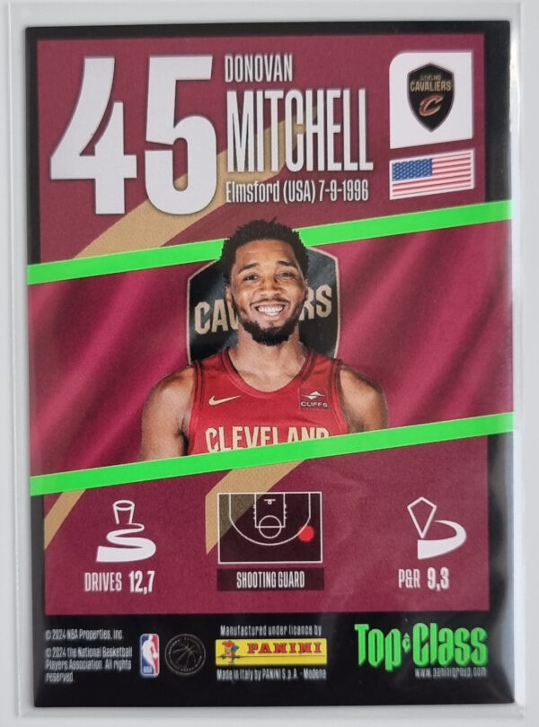 2023-24 Panini Top Class #143 Donovan Mitchell/Super Sonic – Image 2
