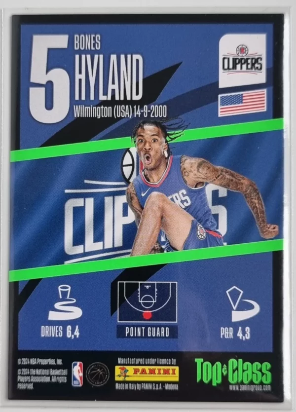 2023-24 Panini Top Class #155 Bones Hyland/Super Sonic – Image 2
