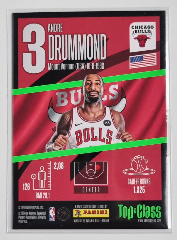 2023-24 Panini Top Class #164 Andre Drummond/Max Power – Image 2