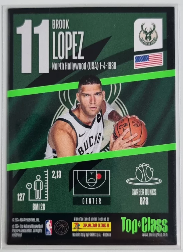 2023-24 Panini Top Class #167 Brook Lopez/Max Power – Image 2