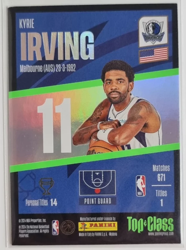 2023-24 Panini Top Class #187 Kyrie Irving/Winner – Image 2