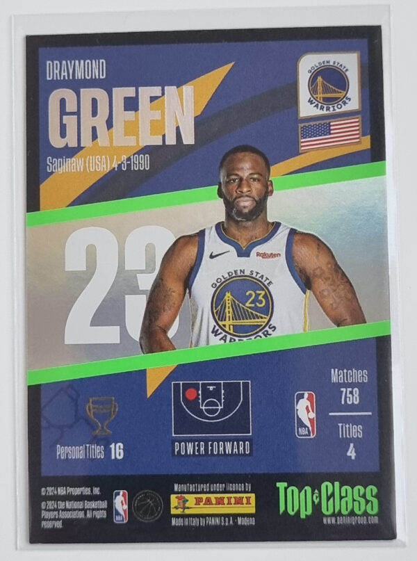 2023-24 Panini Top Class #193 Draymond Green/Winner – Image 2