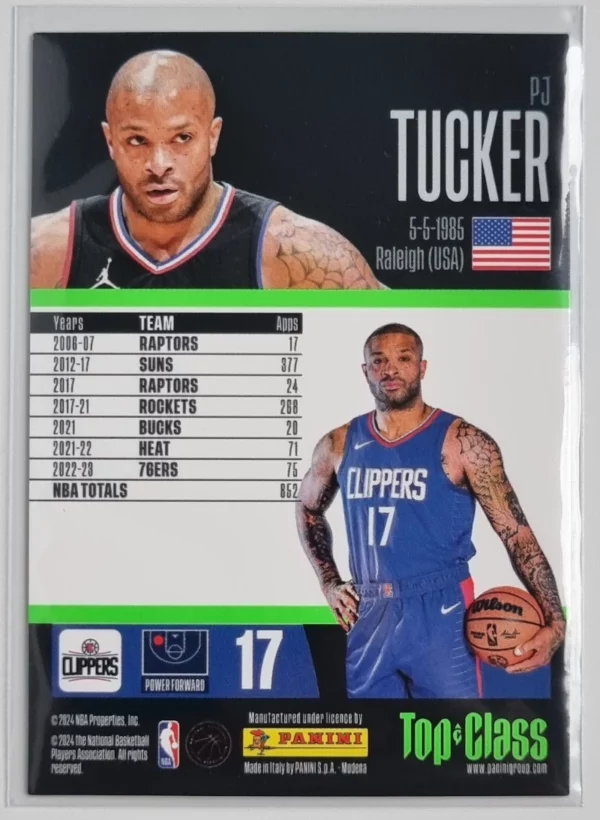 2023-24 Panini Top Class #246 PJ Tucker/Master Class – Image 2