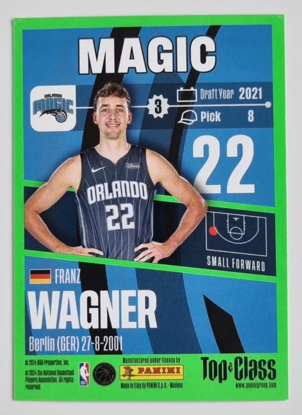 2023-24 Panini Top Class #50 Franz Wagner – Image 2