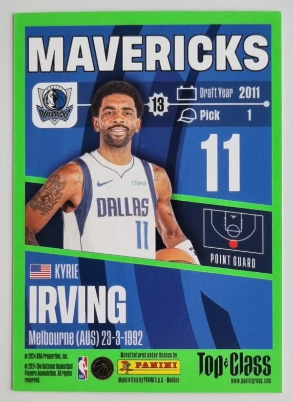 2023-24 Panini Top Class #68 Kyrie Irving – Image 2