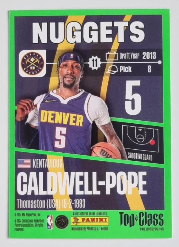 2023-24 Panini Top Class #72 Kentavious Caldwell-Pope – Image 2