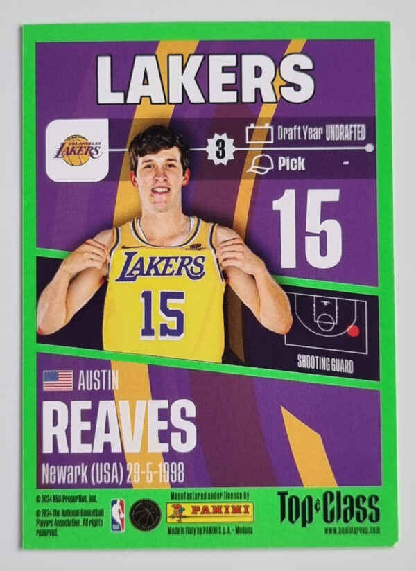 2023-24 Panini Top Class #91 Austin Reaves – Image 2