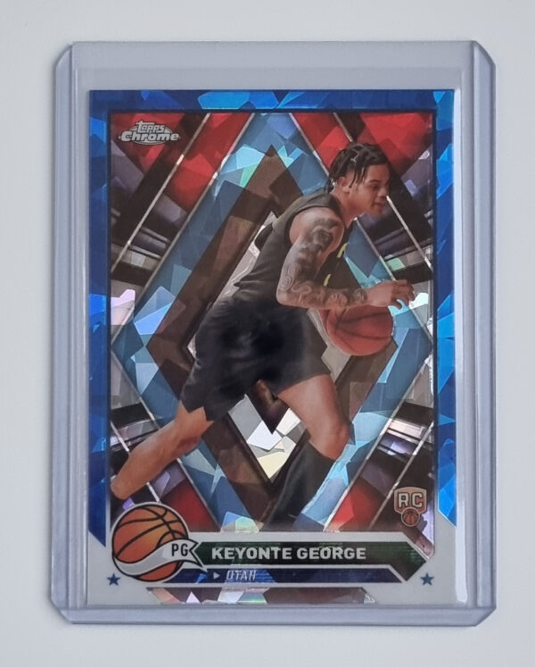2023-24 Topps Chrome Blue Basketball Refractors #153 Keyonte George