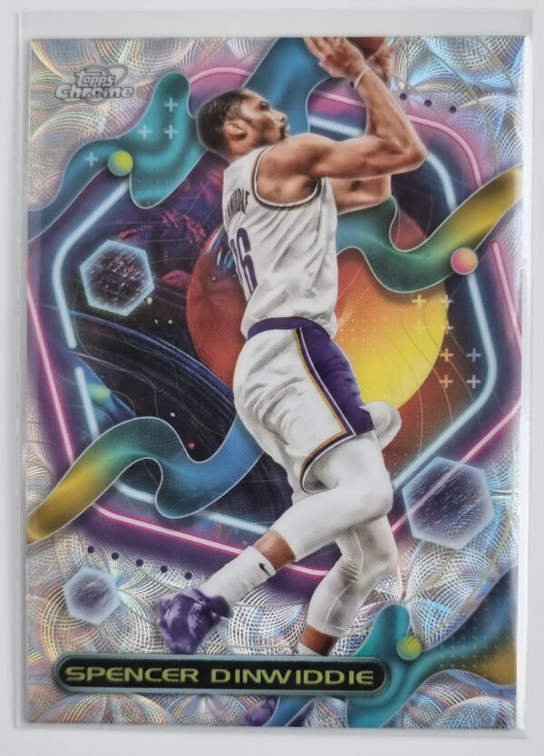 2023-24 Topps Cosmic Chrome Nucleus Refractors #15 Spencer Dinwiddie
