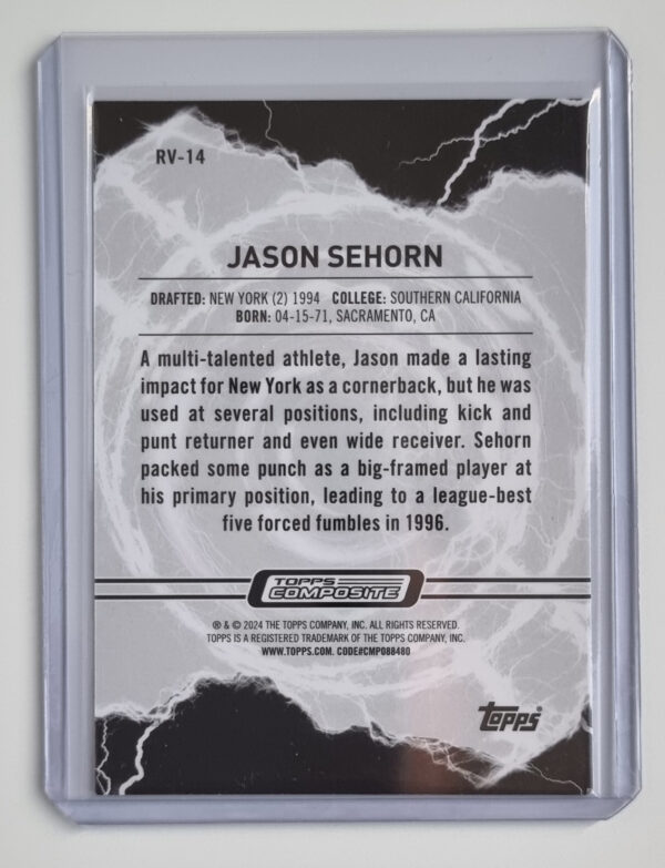2023 Topps Composite Resurgence Voltaic #RV14 Jason Sehorn – Image 2